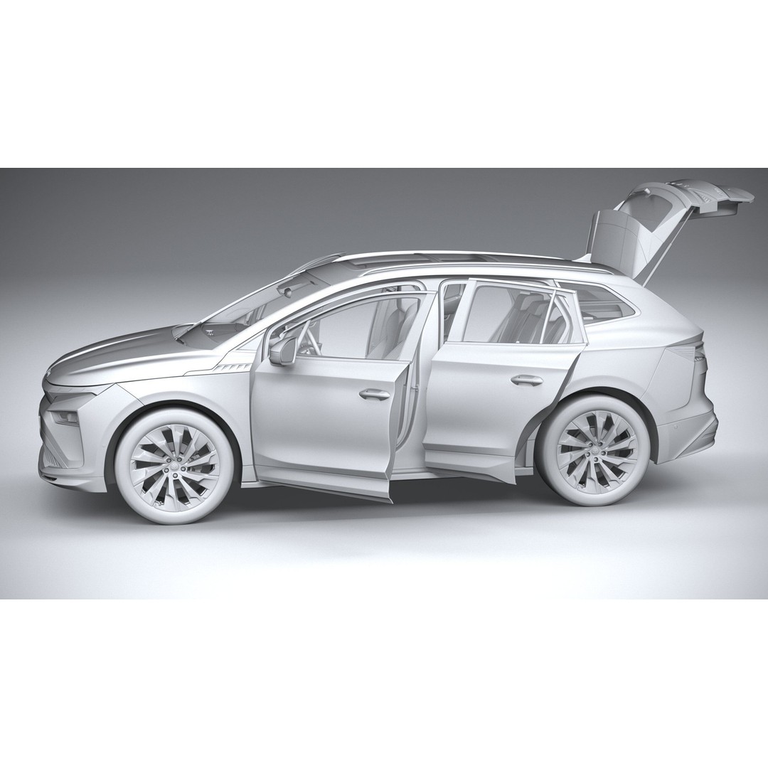 Skoda Enyaq 3D Model – High Poly SUV with Interior, FBX & OBJ - View 32