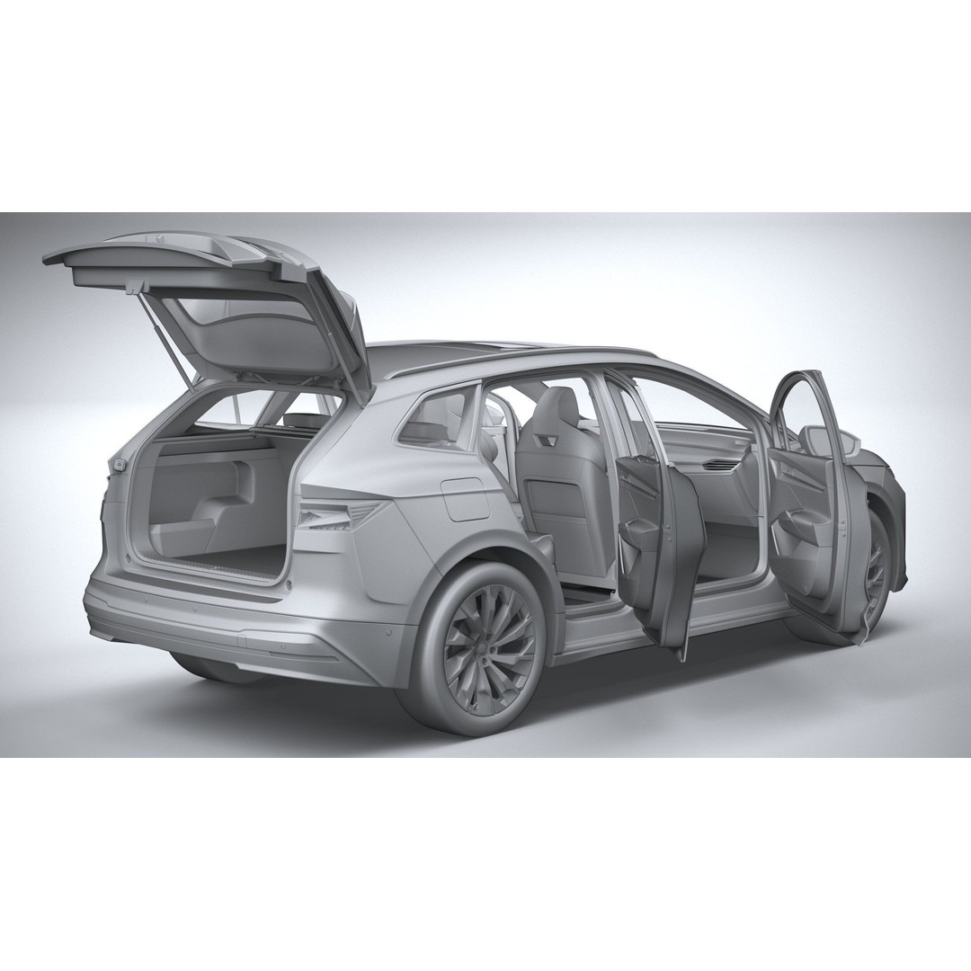 Skoda Enyaq 3D Model – High Poly SUV with Interior, FBX & OBJ - View 35