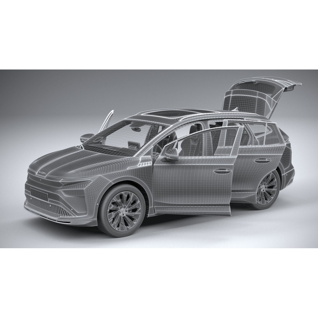 Skoda Enyaq 3D Model – High Poly SUV with Interior, FBX & OBJ - View 43