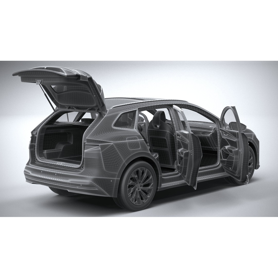 Skoda Enyaq 3D Model – High Poly SUV with Interior, FBX & OBJ - View 44