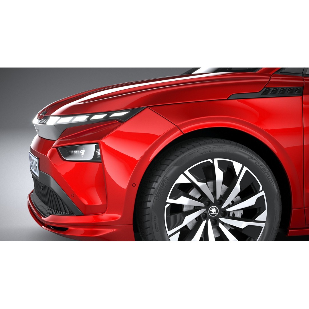 Skoda Enyaq 3D Model – High Poly SUV with Interior, FBX & OBJ - View 5