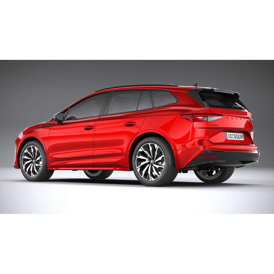 Skoda Enyaq 3D Model – High Poly SUV with Interior, FBX & OBJ - View 7