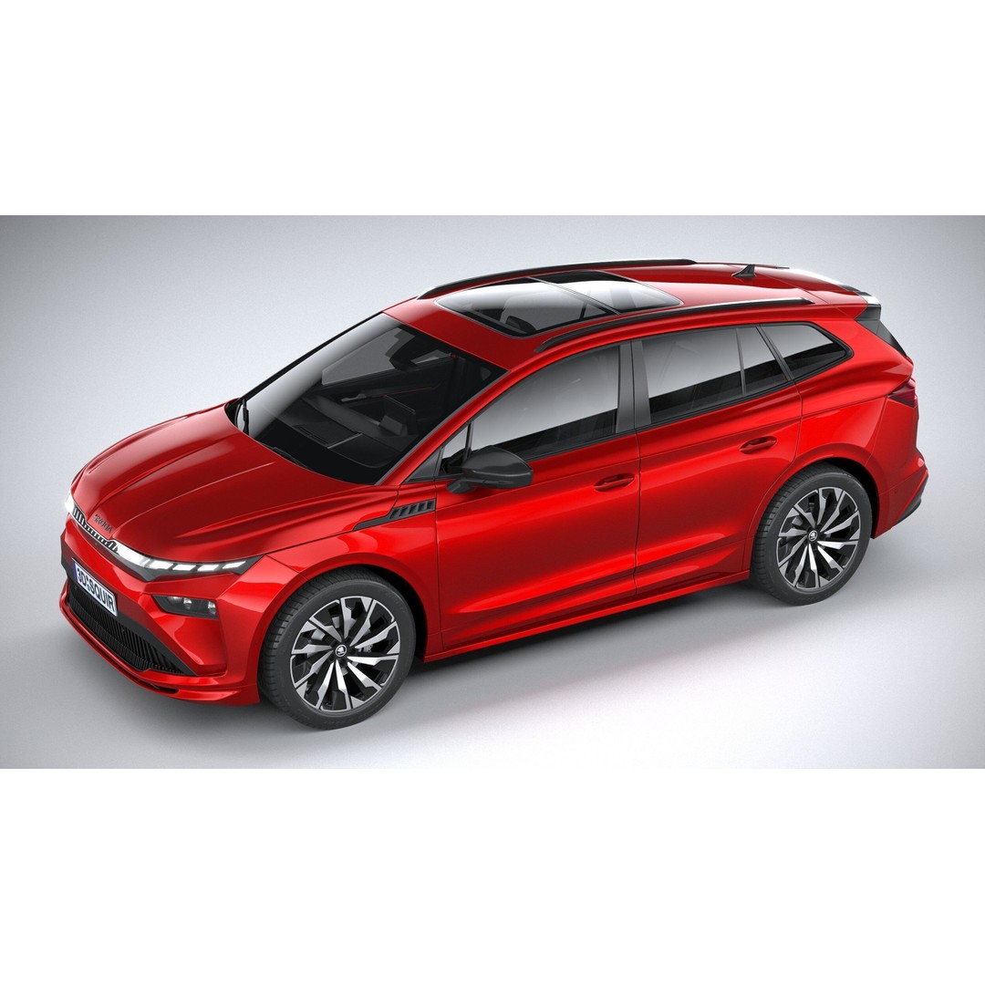 Skoda Enyaq 3D Model – High Poly SUV with Interior, FBX & OBJ - View 9