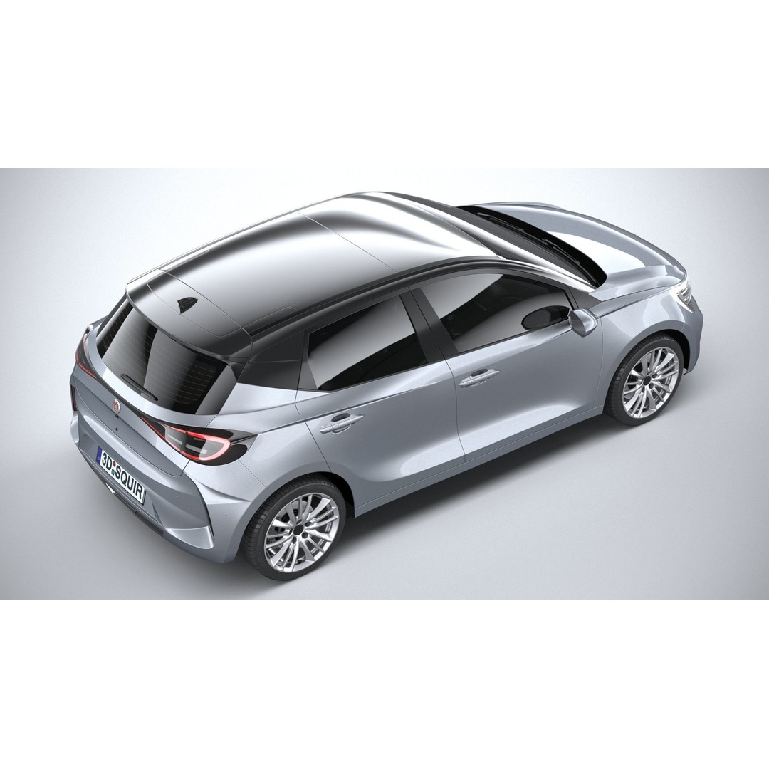 Generic Hatchback 3D Model – High Poly Car Asset, FBX, OBJ, 3dsmax - View 12