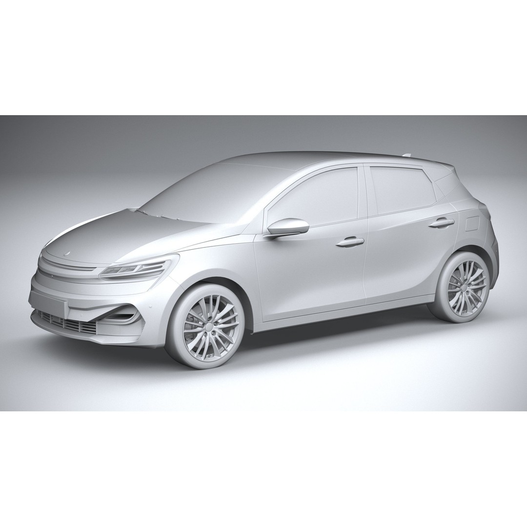 Generic Hatchback 3D Model – High Poly Car Asset, FBX, OBJ, 3dsmax - View 21
