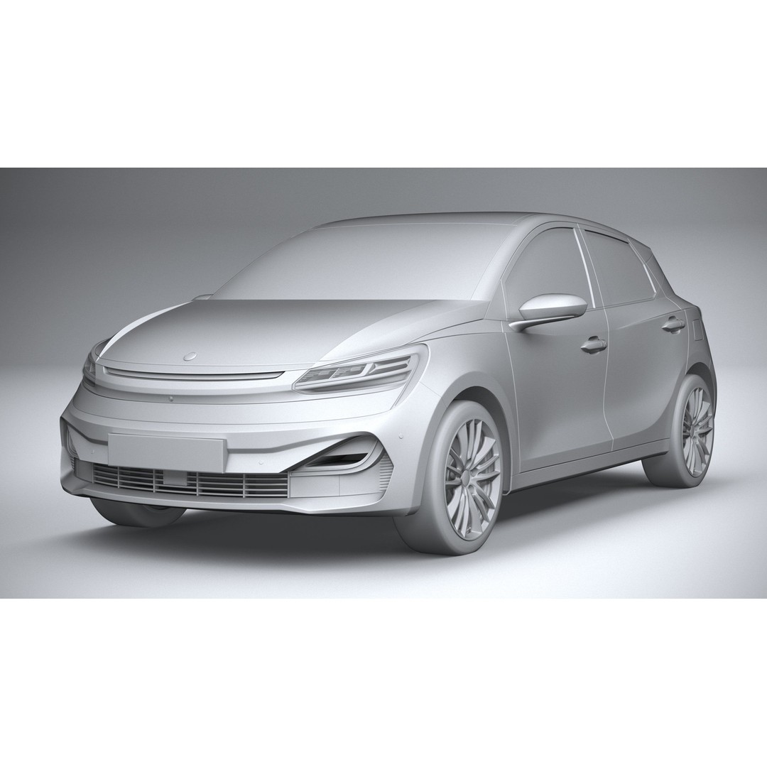 Generic Hatchback 3D Model – High Poly Car Asset, FBX, OBJ, 3dsmax - View 22