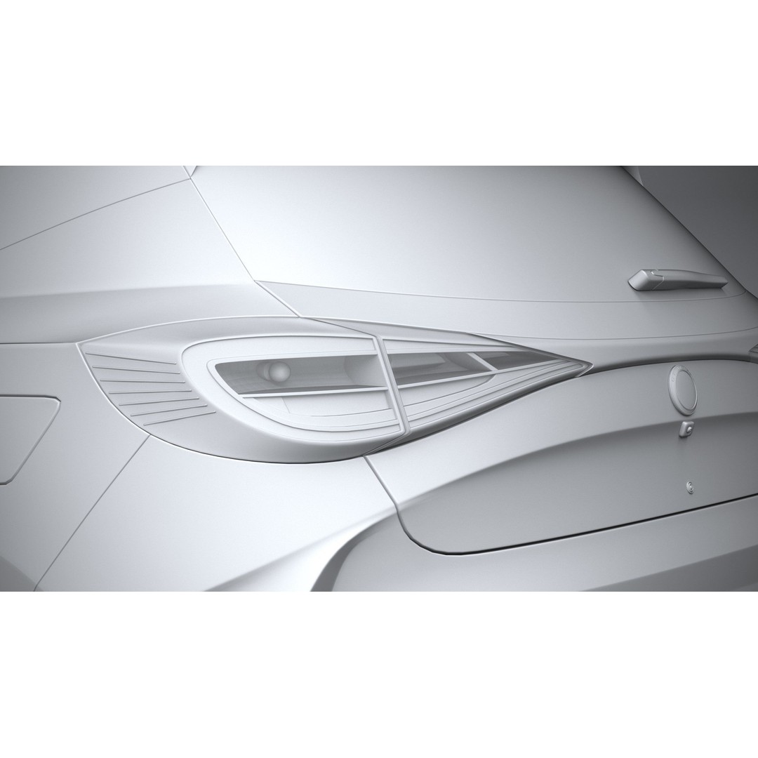 Generic Hatchback 3D Model – High Poly Car Asset, FBX, OBJ, 3dsmax - View 26