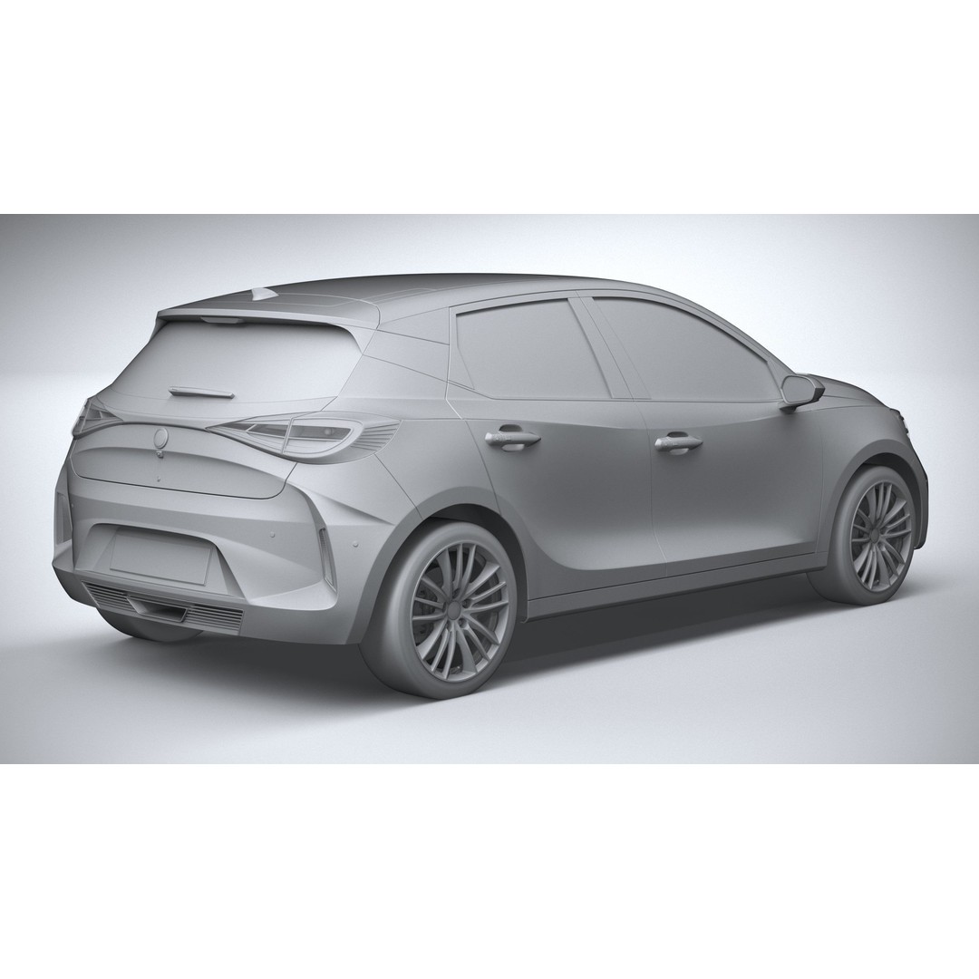 Generic Hatchback 3D Model – High Poly Car Asset, FBX, OBJ, 3dsmax - View 27