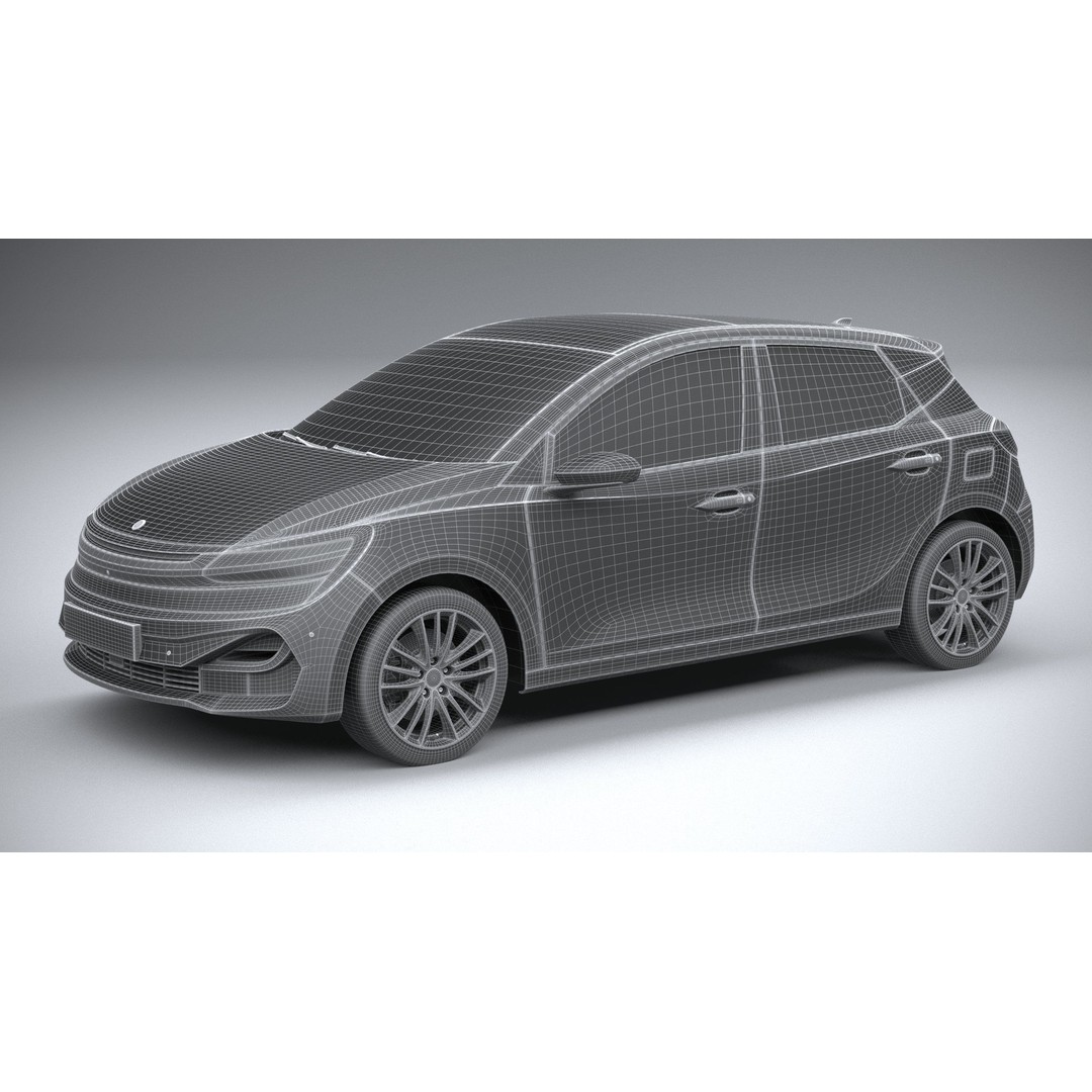 Generic Hatchback 3D Model – High Poly Car Asset, FBX, OBJ, 3dsmax - View 28