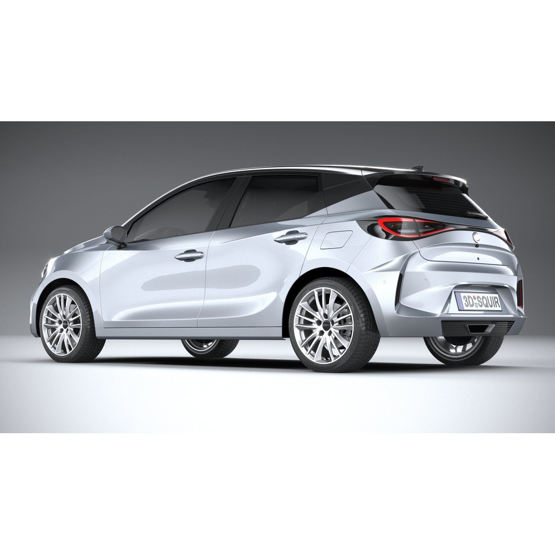 Generic Hatchback 3D Model – High Poly Car Asset, FBX, OBJ, 3dsmax - View 7