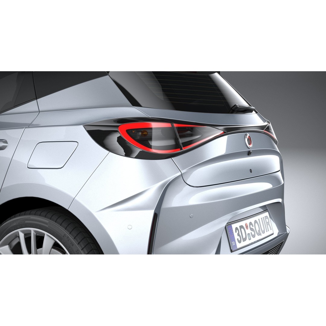 Generic Hatchback 3D Model – High Poly Car Asset, FBX, OBJ, 3dsmax - View 8
