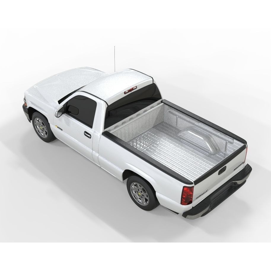 Chevrolet Silverado 2001 1500 3D Model – Low Poly Truck Asset, FBX - View 7