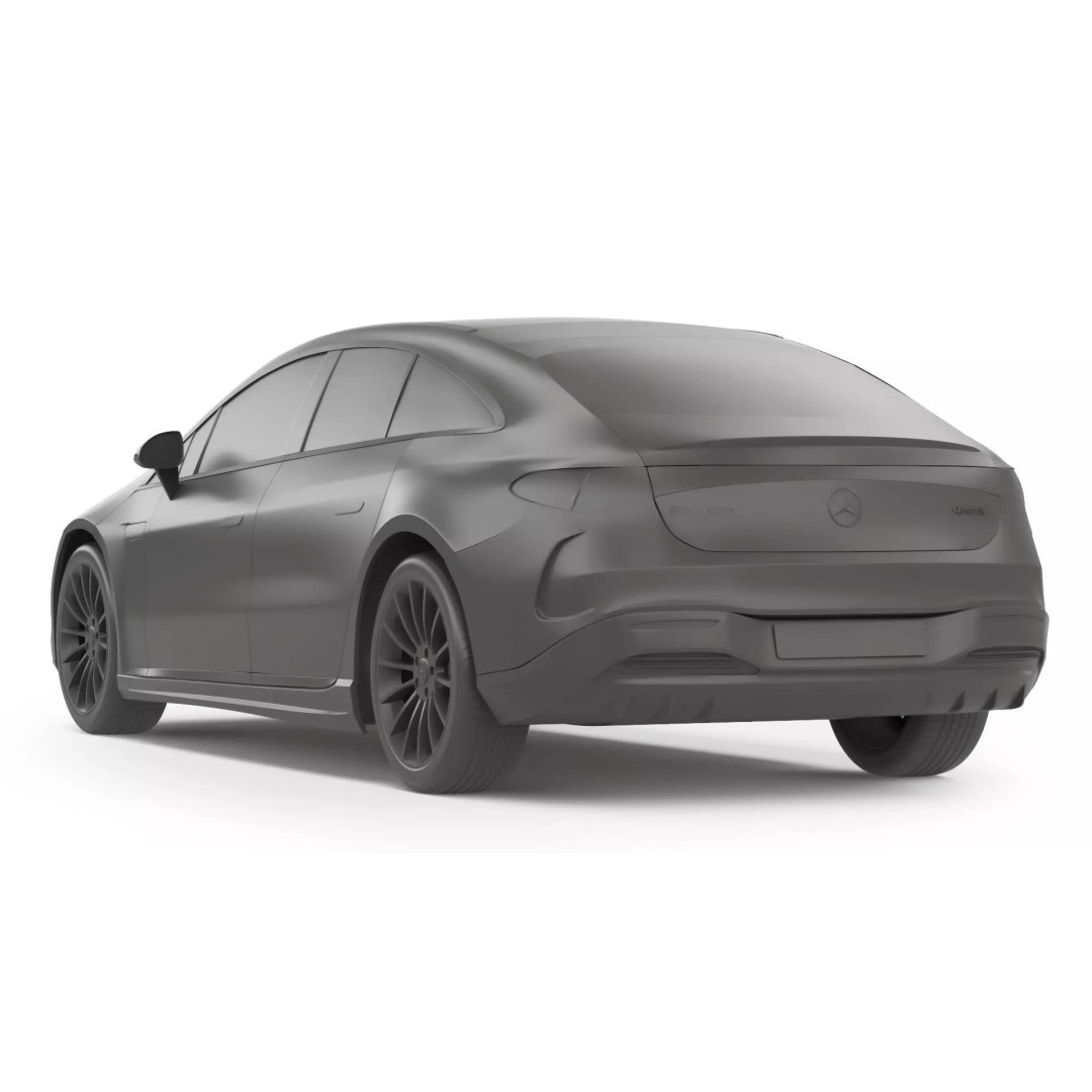 Mercedes-Benz EQS 2025 3D Model – High Poly Luxury Car, FBX, OBJ