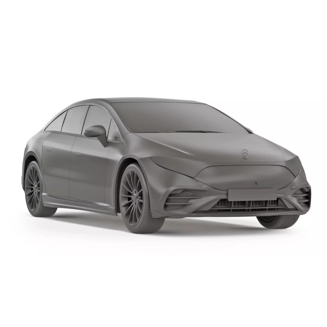 Mercedes-Benz EQS 2025 3D Model – High Poly Luxury Car, FBX, OBJ - View 15