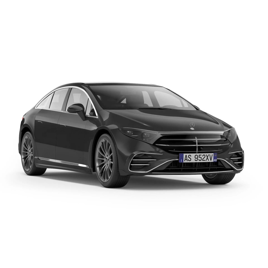 Mercedes-Benz EQS 2025 3D Model – High Poly Luxury Car, FBX, OBJ - View 2