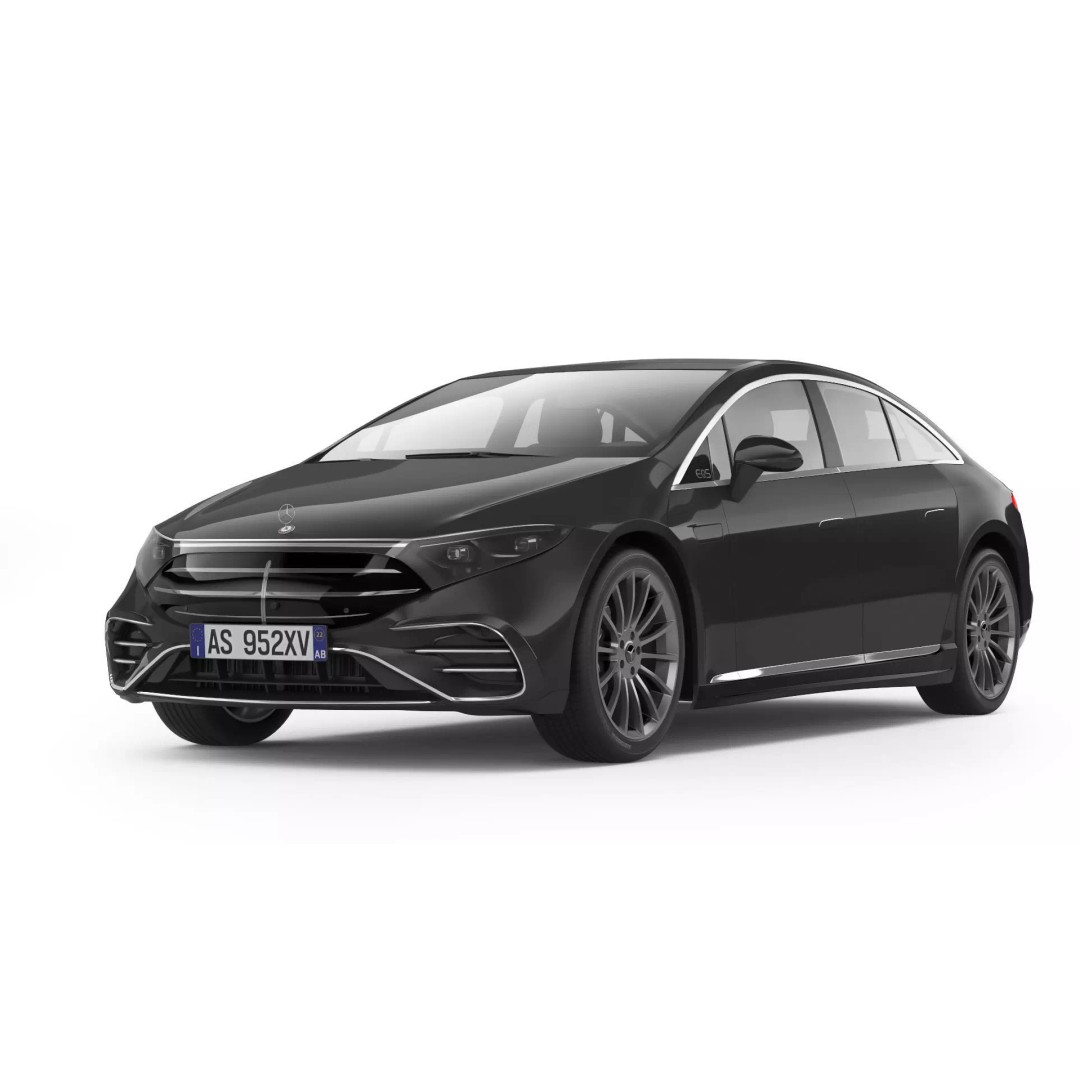 Mercedes-Benz EQS 2025 3D Model – High Poly Luxury Car, FBX, OBJ - View 4