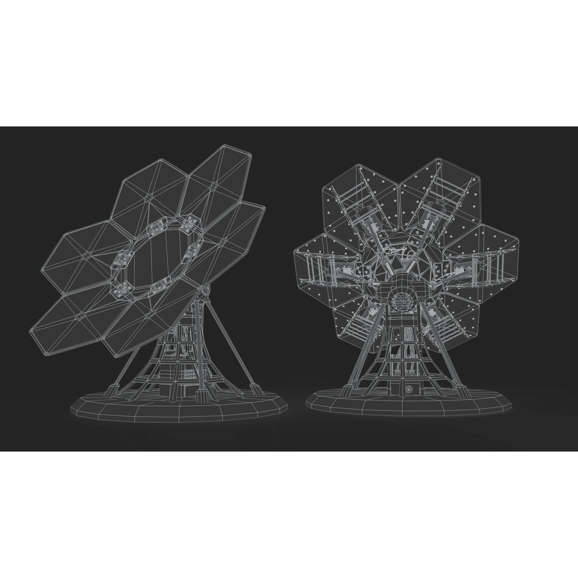 SCIFI Solar Panel - Low-Poly Game-Ready 3D Model - View 11