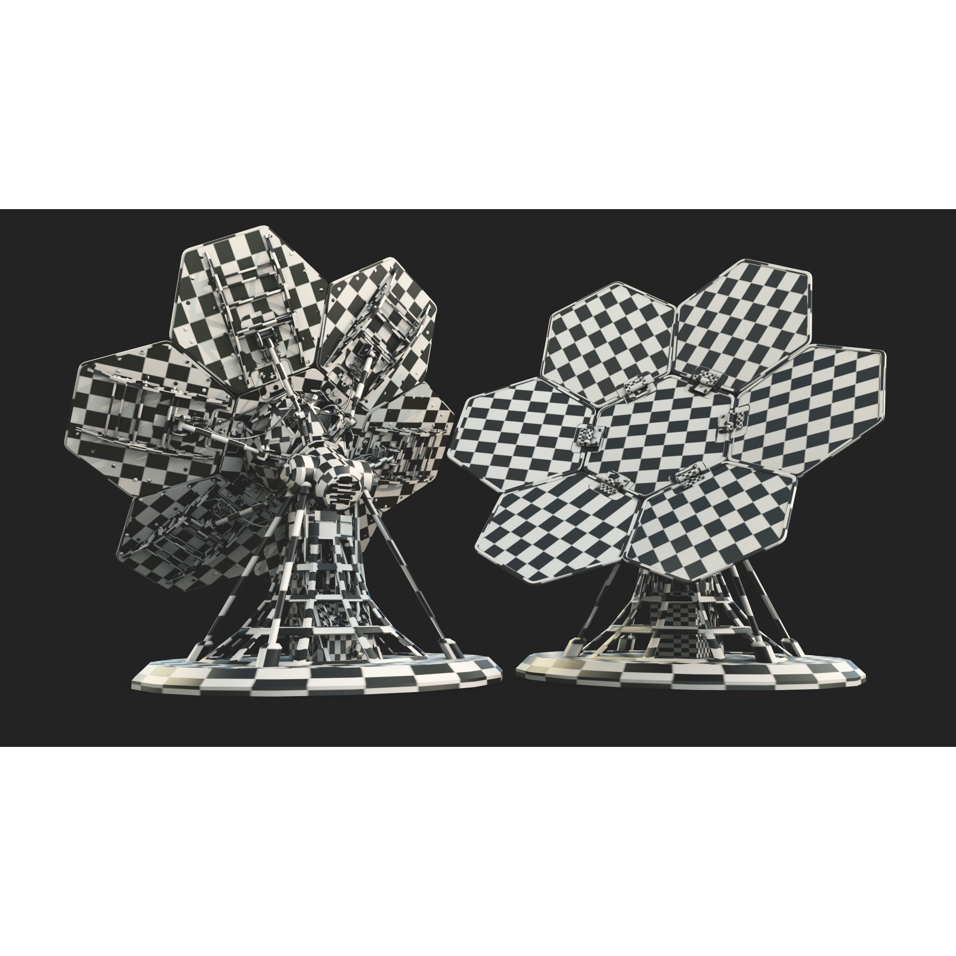 SCIFI Solar Panel - Low-Poly Game-Ready 3D Model - View 13