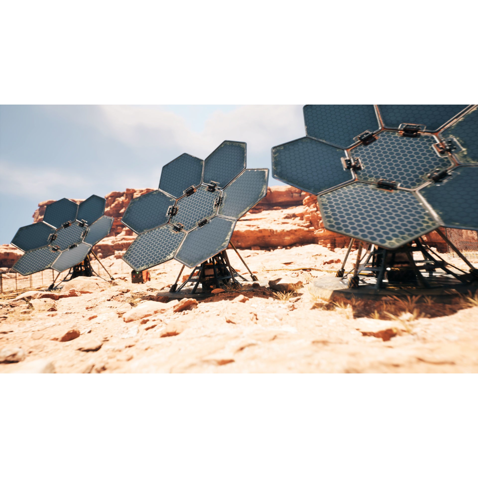 SCIFI Solar Panel - Low-Poly Game-Ready 3D Model - View 14