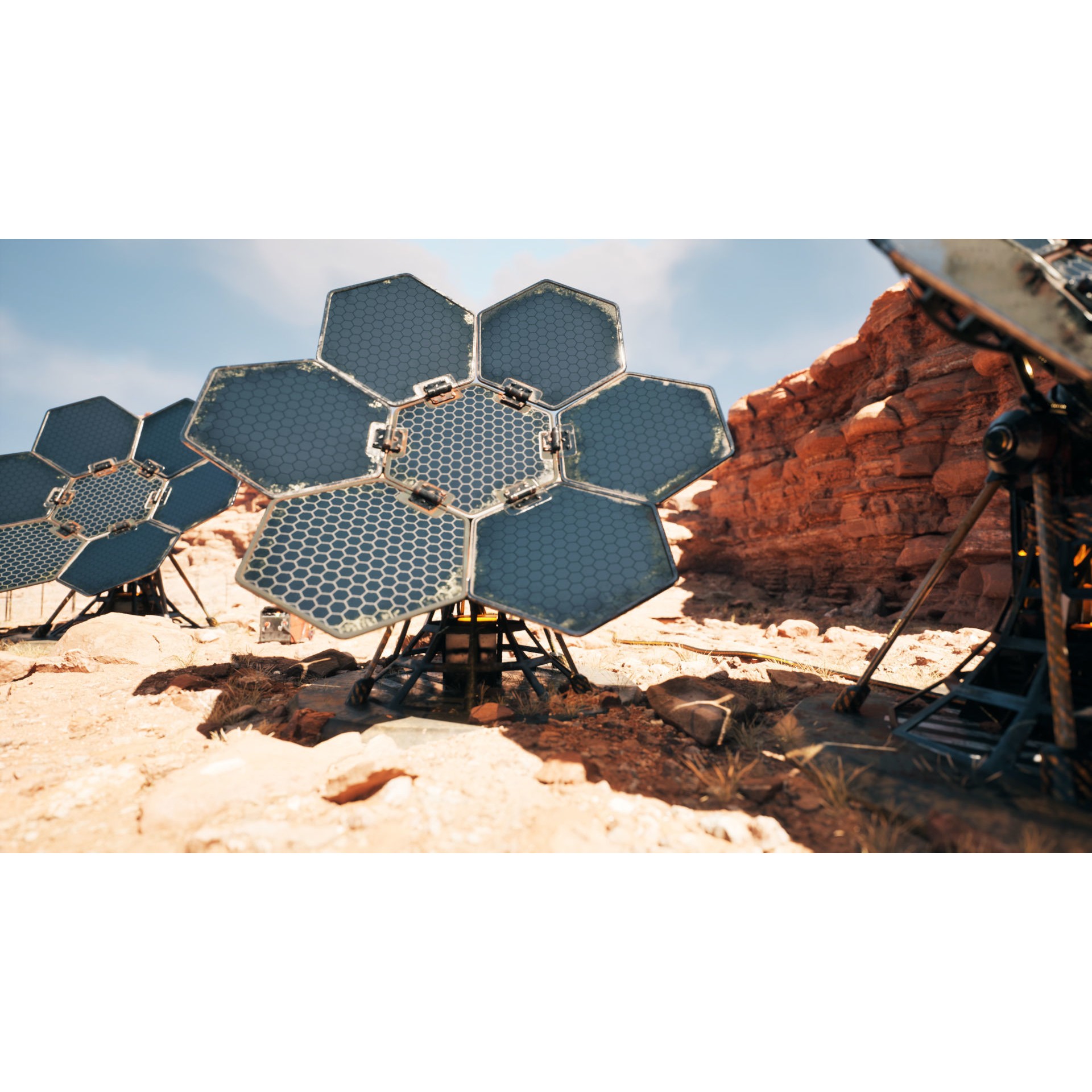 SCIFI Solar Panel - Low-Poly Game-Ready 3D Model - View 15