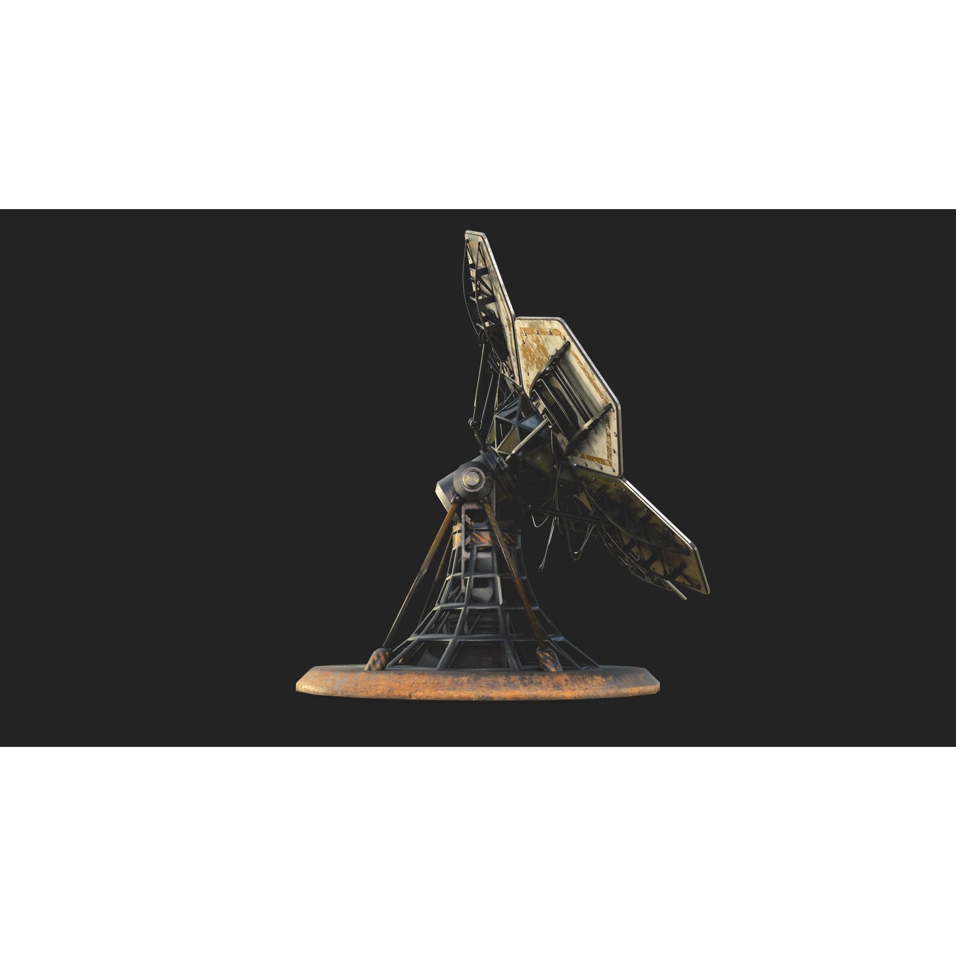 SCIFI Solar Panel - Low-Poly Game-Ready 3D Model - View 5