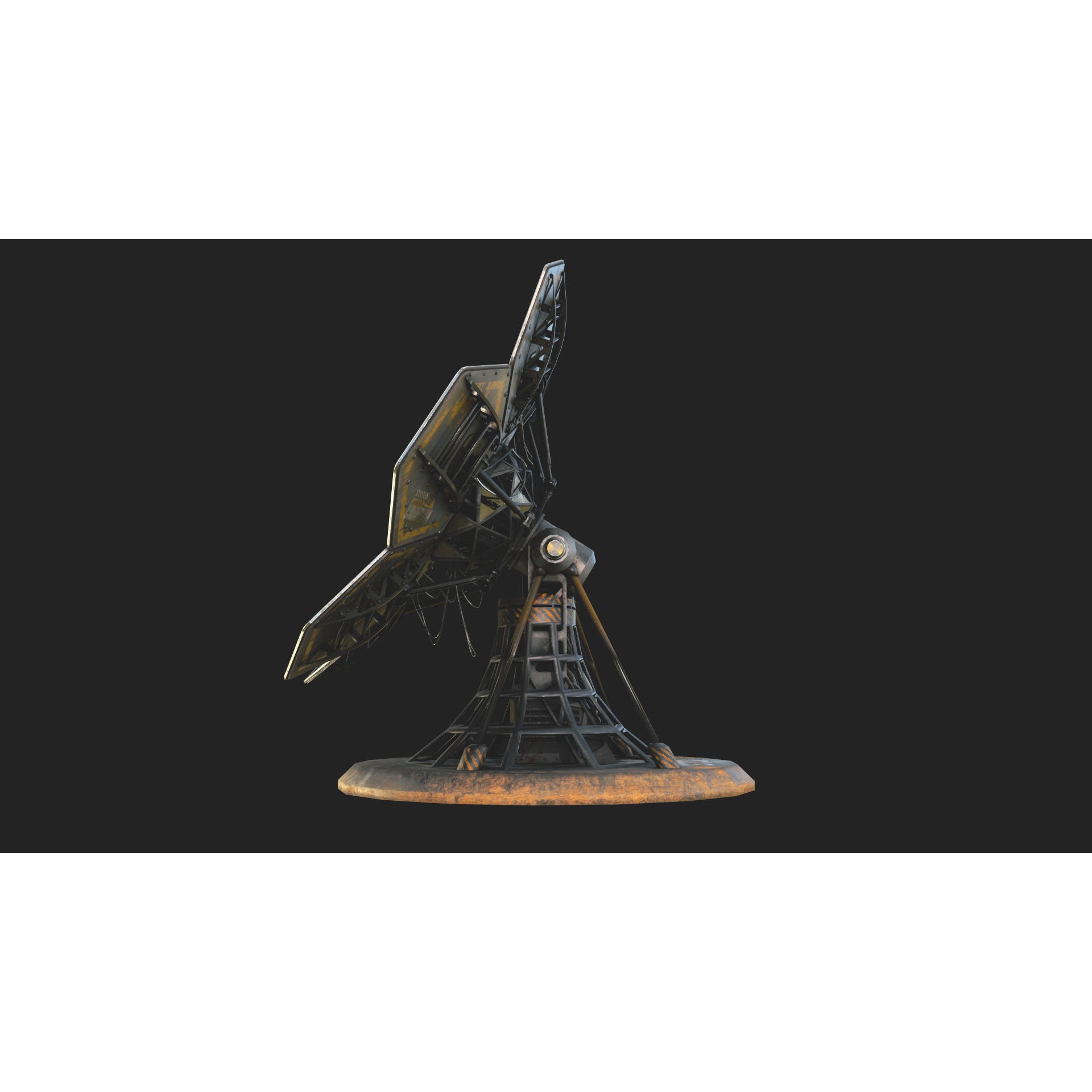 SCIFI Solar Panel - Low-Poly Game-Ready 3D Model - View 7