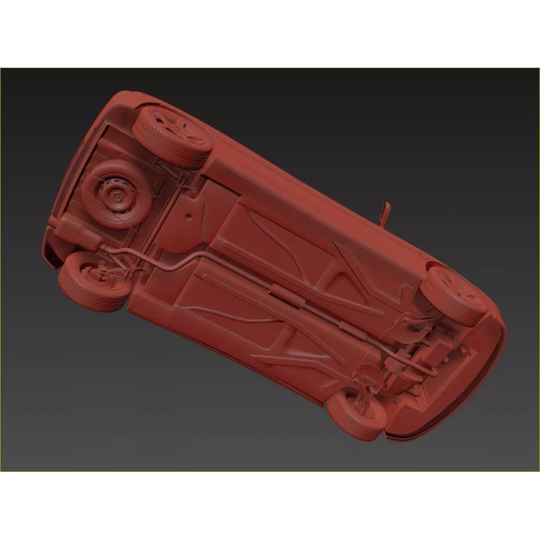 Peugeot 306 Gendarmerie 3D Model – High Poly Car Asset, FBX, OBJ - View 15