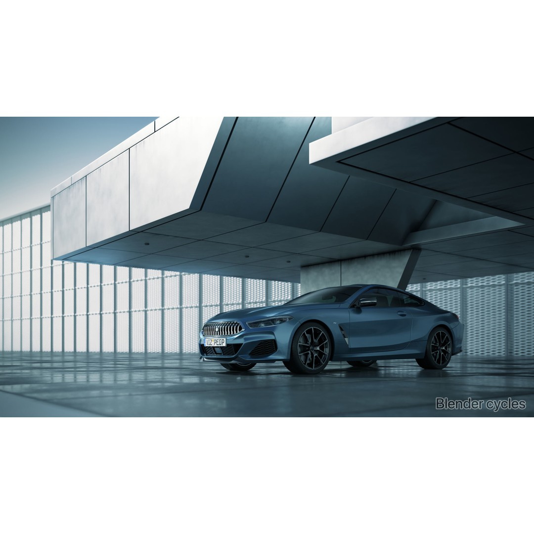 Moody Car Exhibition Scene 3D Model – Industrial Concept Environment, Blender, FBX