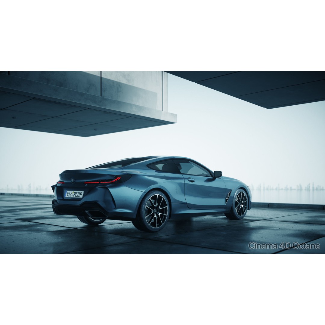 Moody Car Exhibition Scene 3D Model – Industrial Concept Environment, Blender, FBX - View 12