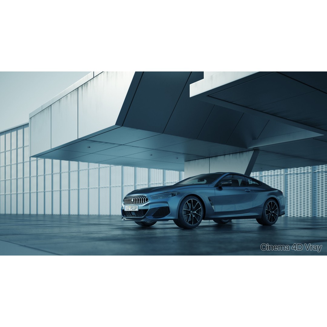 Moody Car Exhibition Scene 3D Model – Industrial Concept Environment, Blender, FBX - View 16
