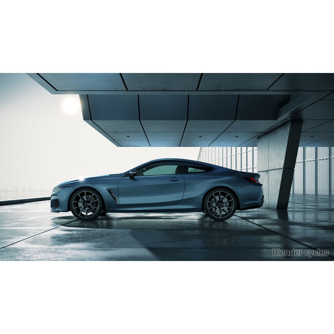 Moody Car Exhibition Scene 3D Model – Industrial Concept Environment, Blender, FBX - View 17