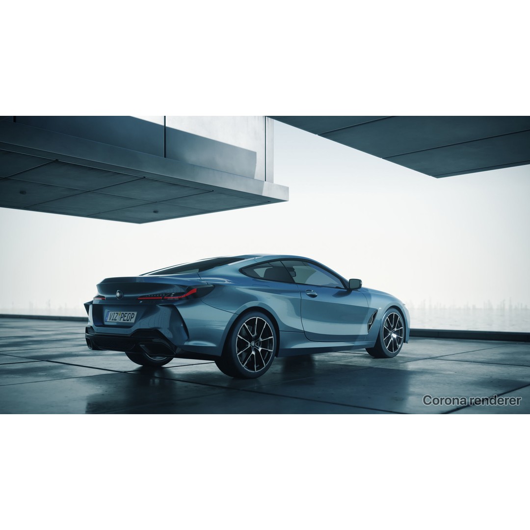 Moody Car Exhibition Scene 3D Model – Industrial Concept Environment, Blender, FBX - View 3