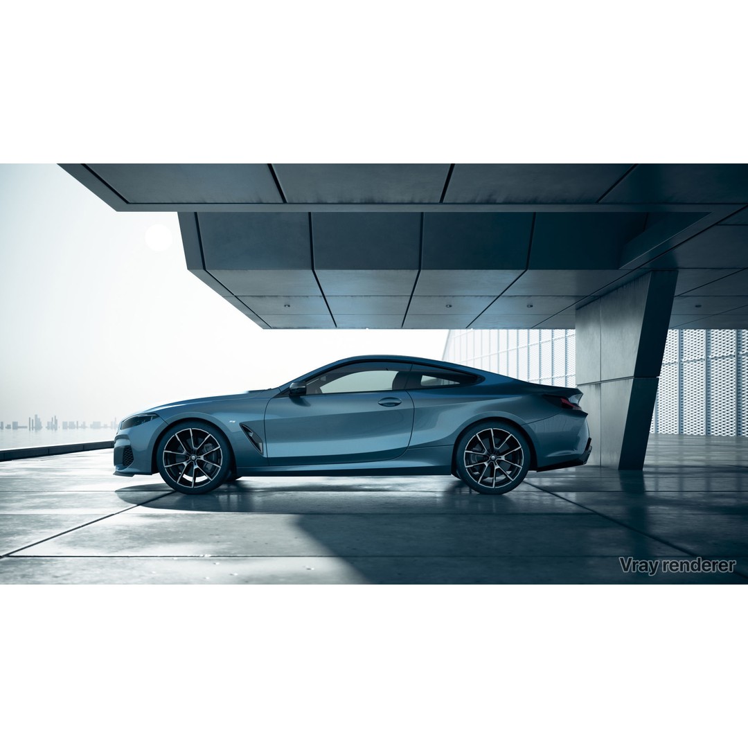 Moody Car Exhibition Scene 3D Model – Industrial Concept Environment, Blender, FBX - View 5