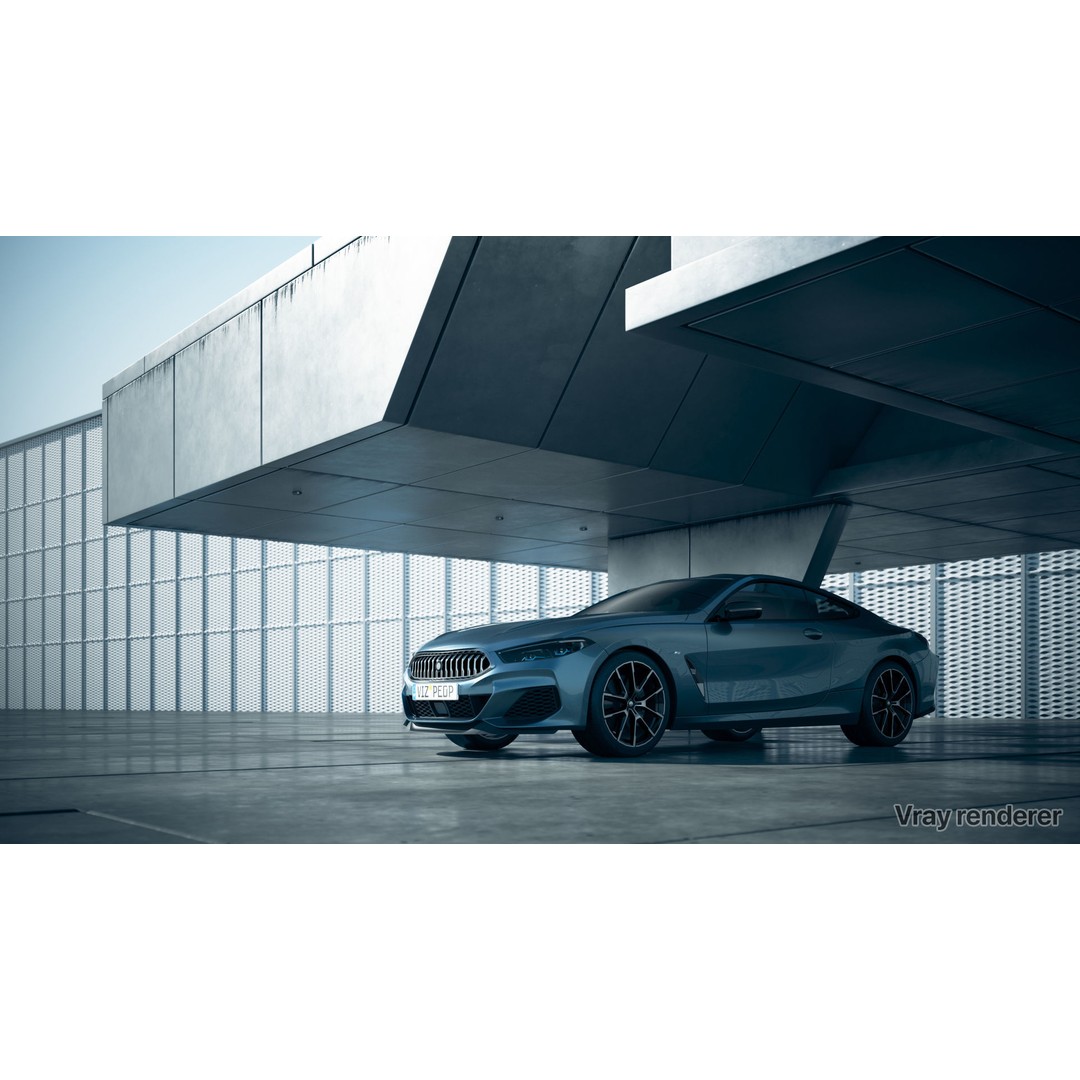 Moody Car Exhibition Scene 3D Model – Industrial Concept Environment, Blender, FBX - View 7