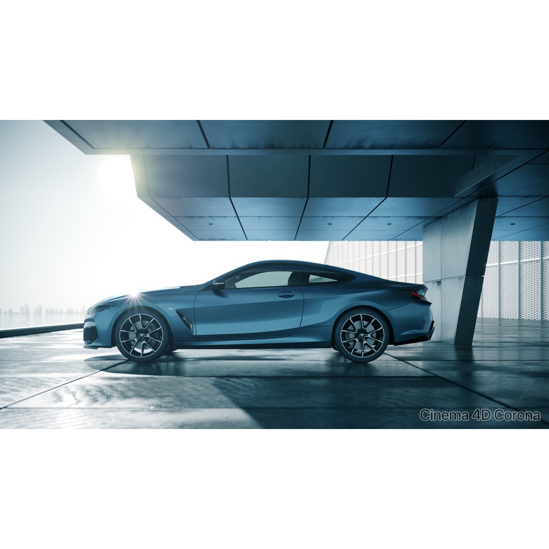 Moody Car Exhibition Scene 3D Model – Industrial Concept Environment, Blender, FBX - View 8