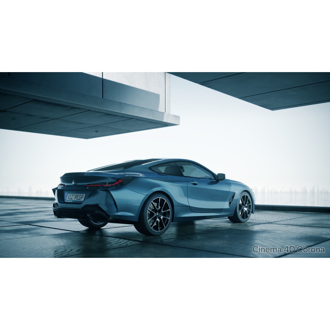 Moody Car Exhibition Scene 3D Model – Industrial Concept Environment, Blender, FBX - View 9