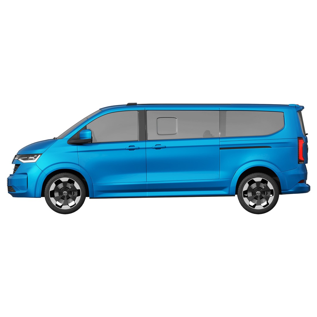 Volkswagen Caravelle T7 2025 3D Model – High Poly Realistic Vehicle, FBX, OBJ - View 7