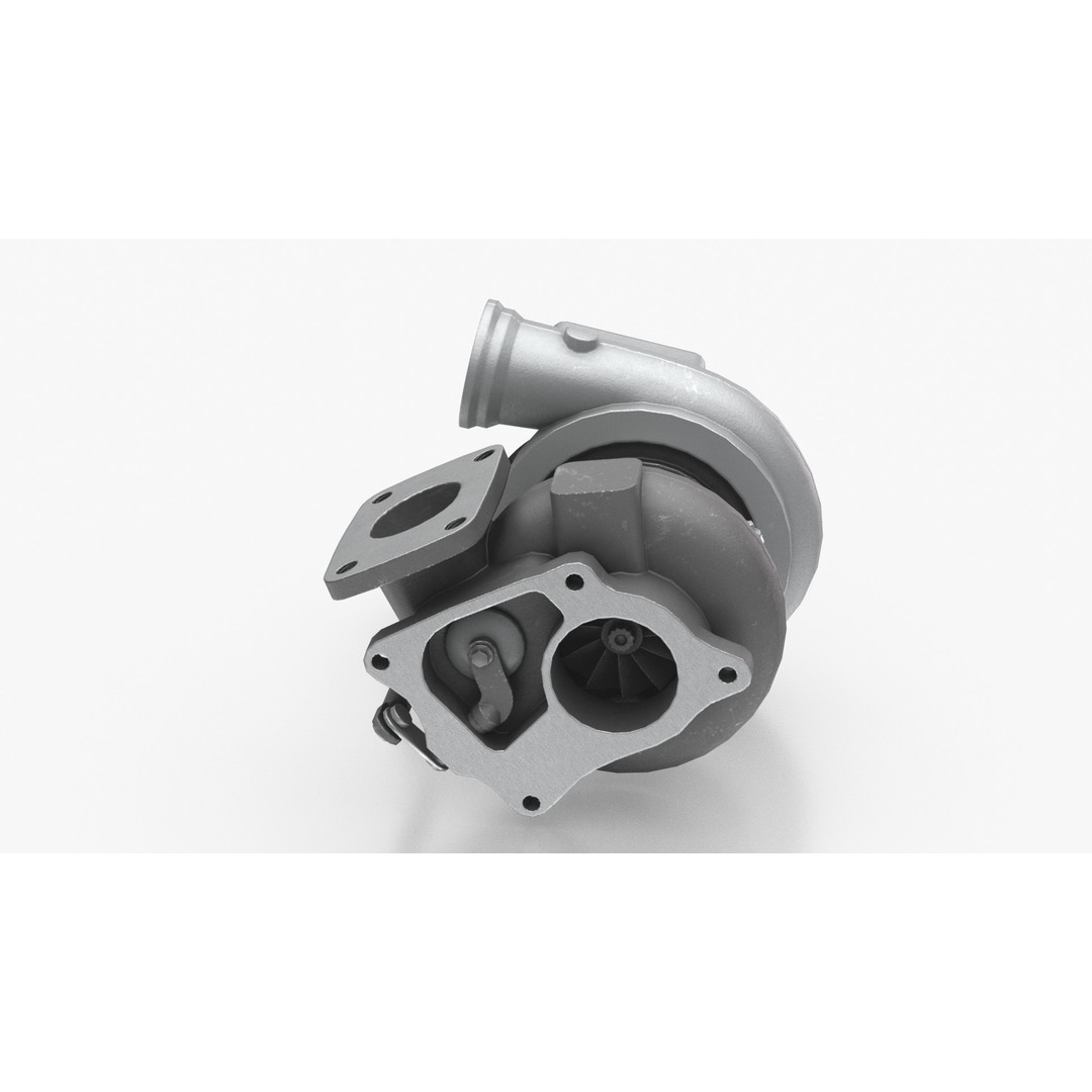 Turbocharger 3D Model – High Poly PBR Asset for Vehicle Design, FBX - View 13