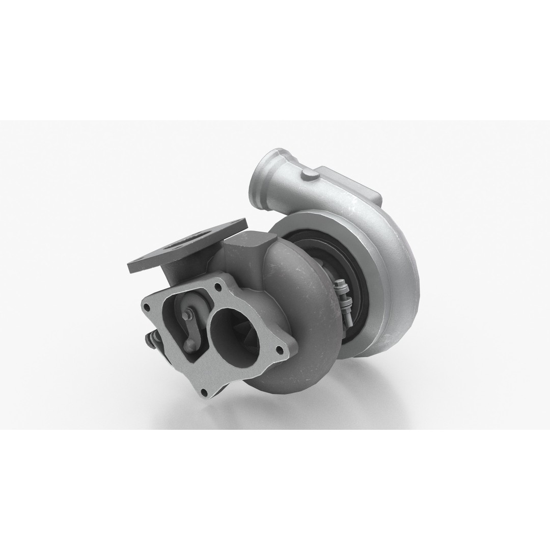 Turbocharger 3D Model – High Poly PBR Asset for Vehicle Design, FBX - View 14