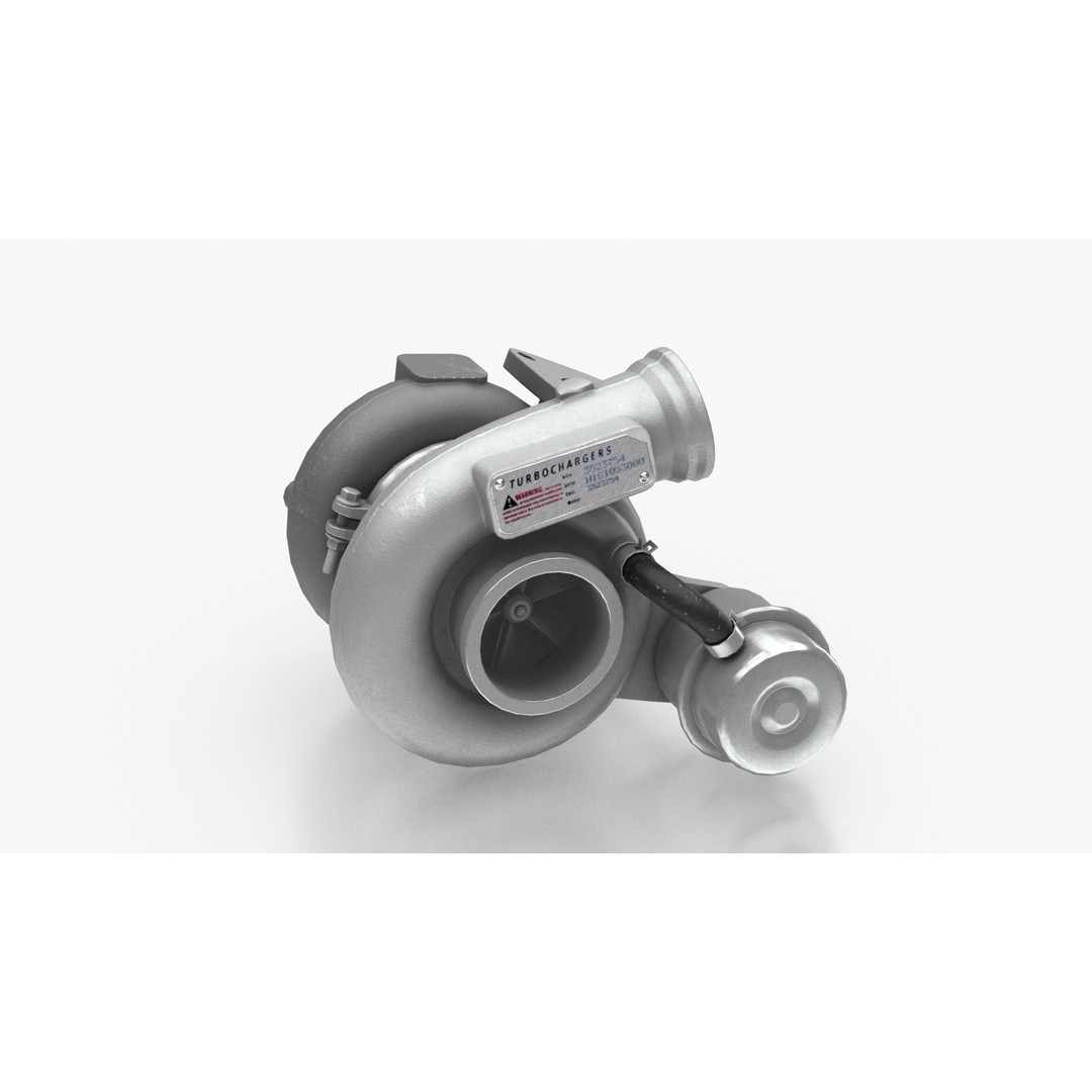 Turbocharger 3D Model – High Poly PBR Asset for Vehicle Design, FBX - View 6