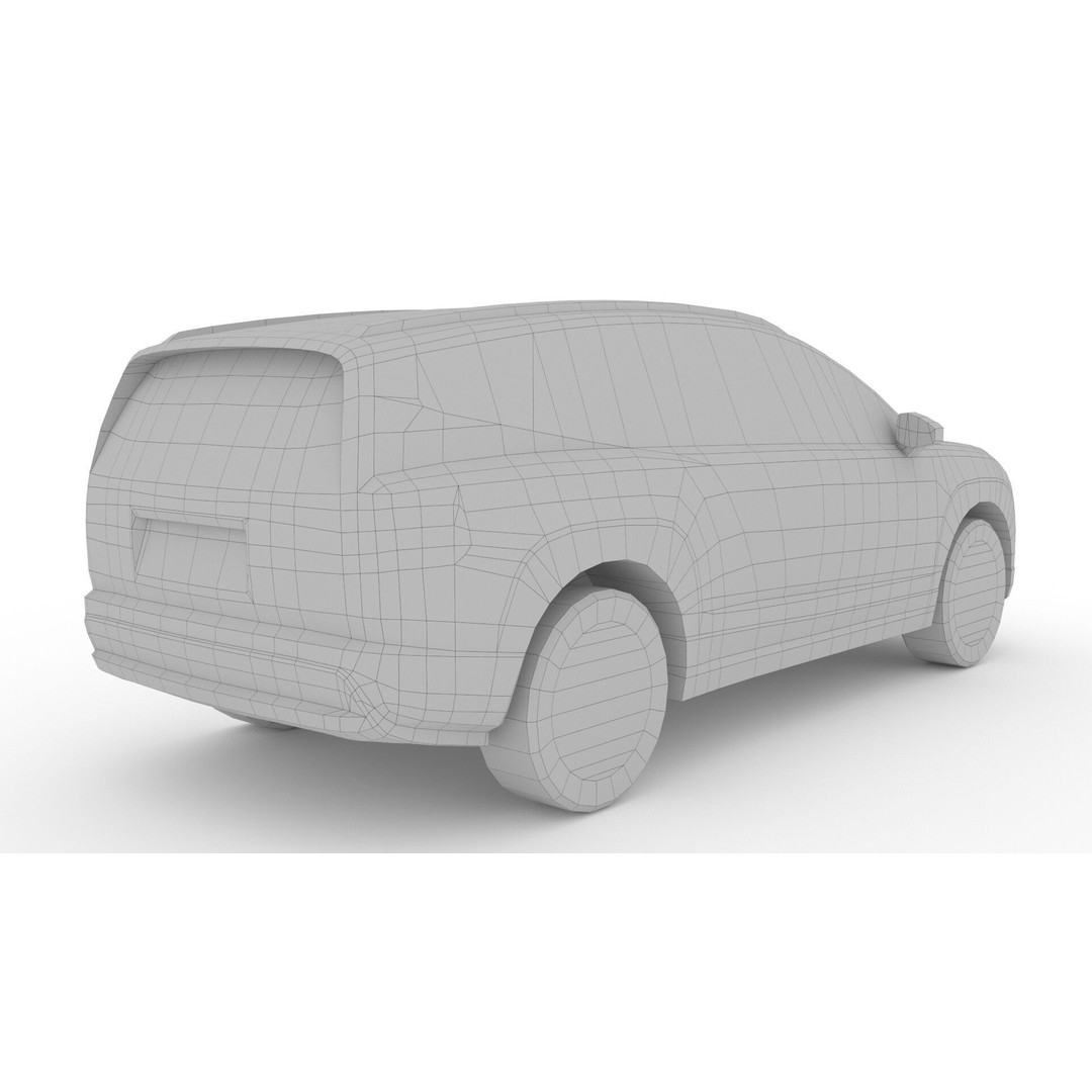 Hyundai IONIQ 9 Limited 2025 3D Model – Low Poly Game Asset, FBX