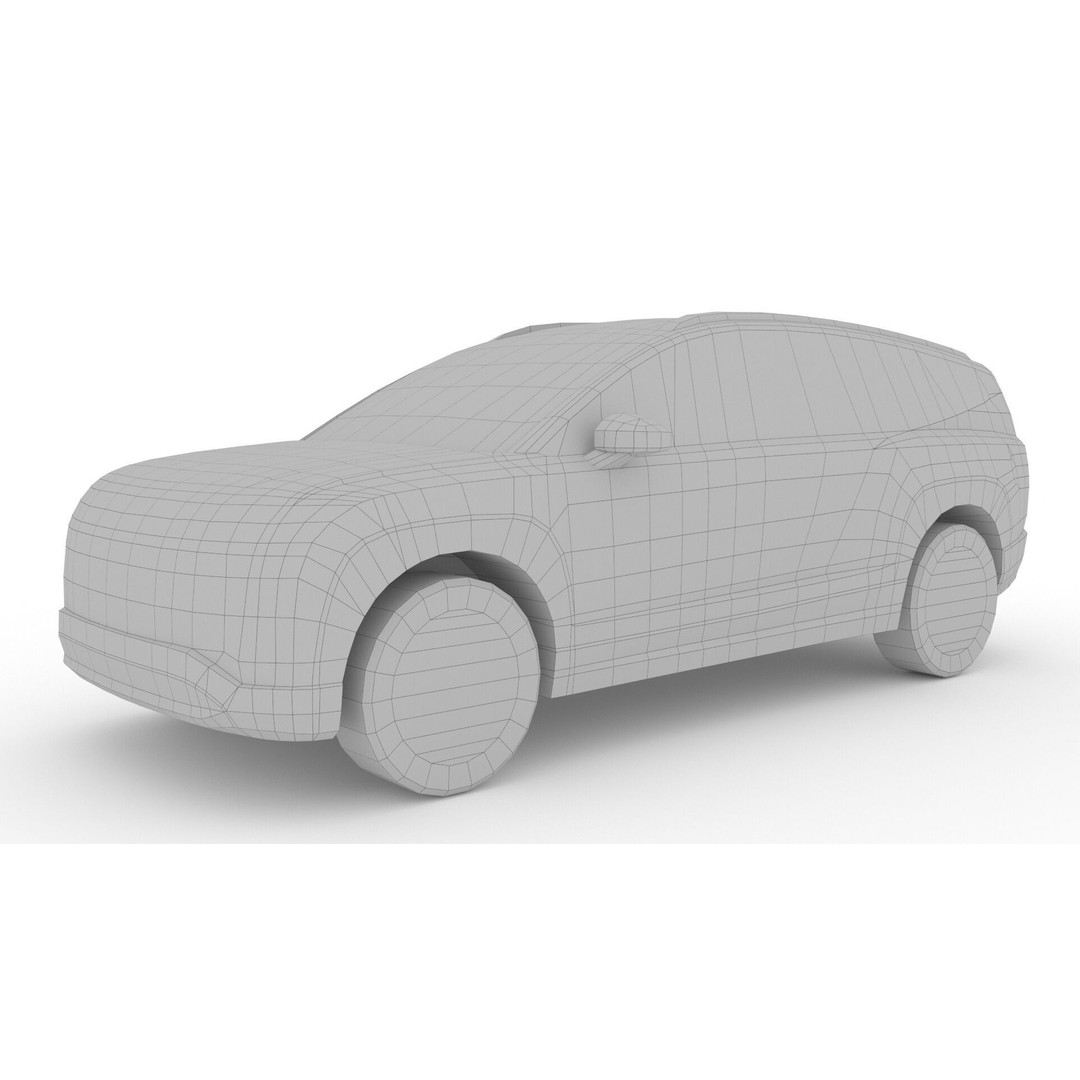 Hyundai IONIQ 9 Limited 2025 3D Model – Low Poly Game Asset, FBX - View 10