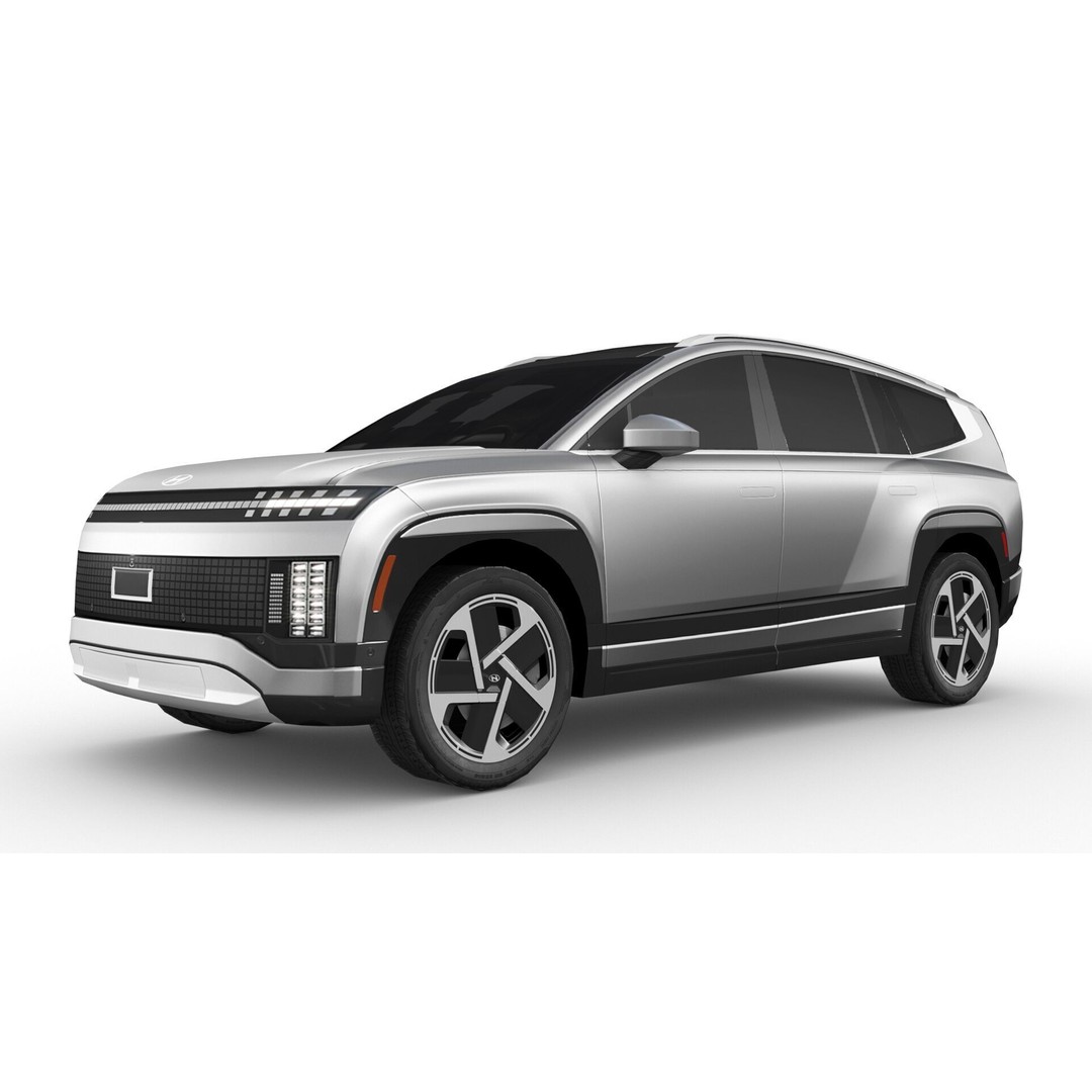Hyundai IONIQ 9 Limited 2025 3D Model – Low Poly Game Asset, FBX - View 4