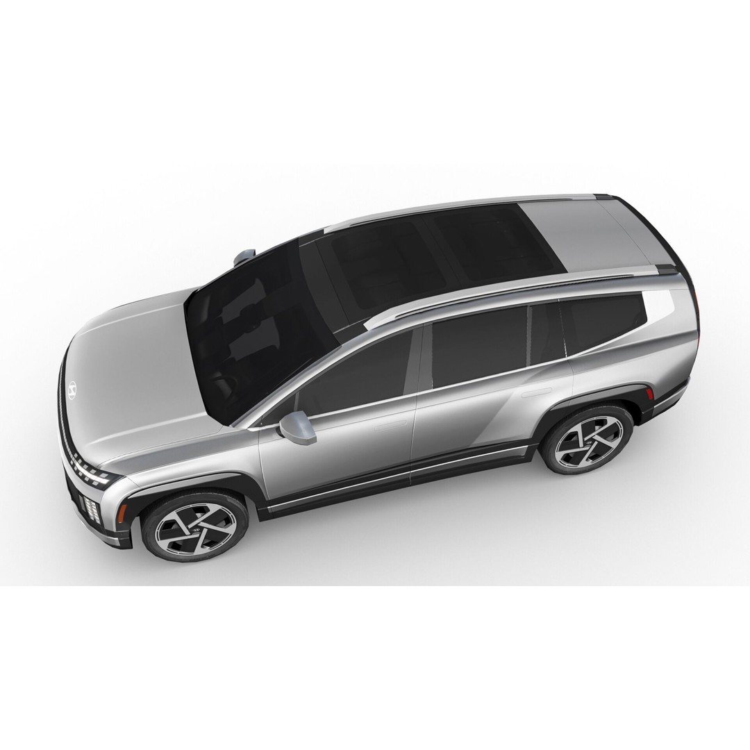 Hyundai IONIQ 9 Limited 2025 3D Model – Low Poly Game Asset, FBX - View 8