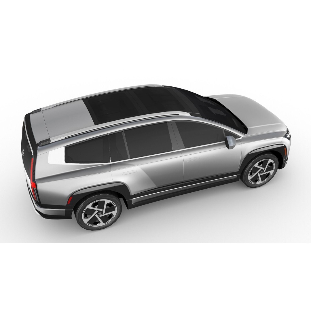 Hyundai IONIQ 9 Limited 2025 3D Model – Low Poly Game Asset, FBX - View 9
