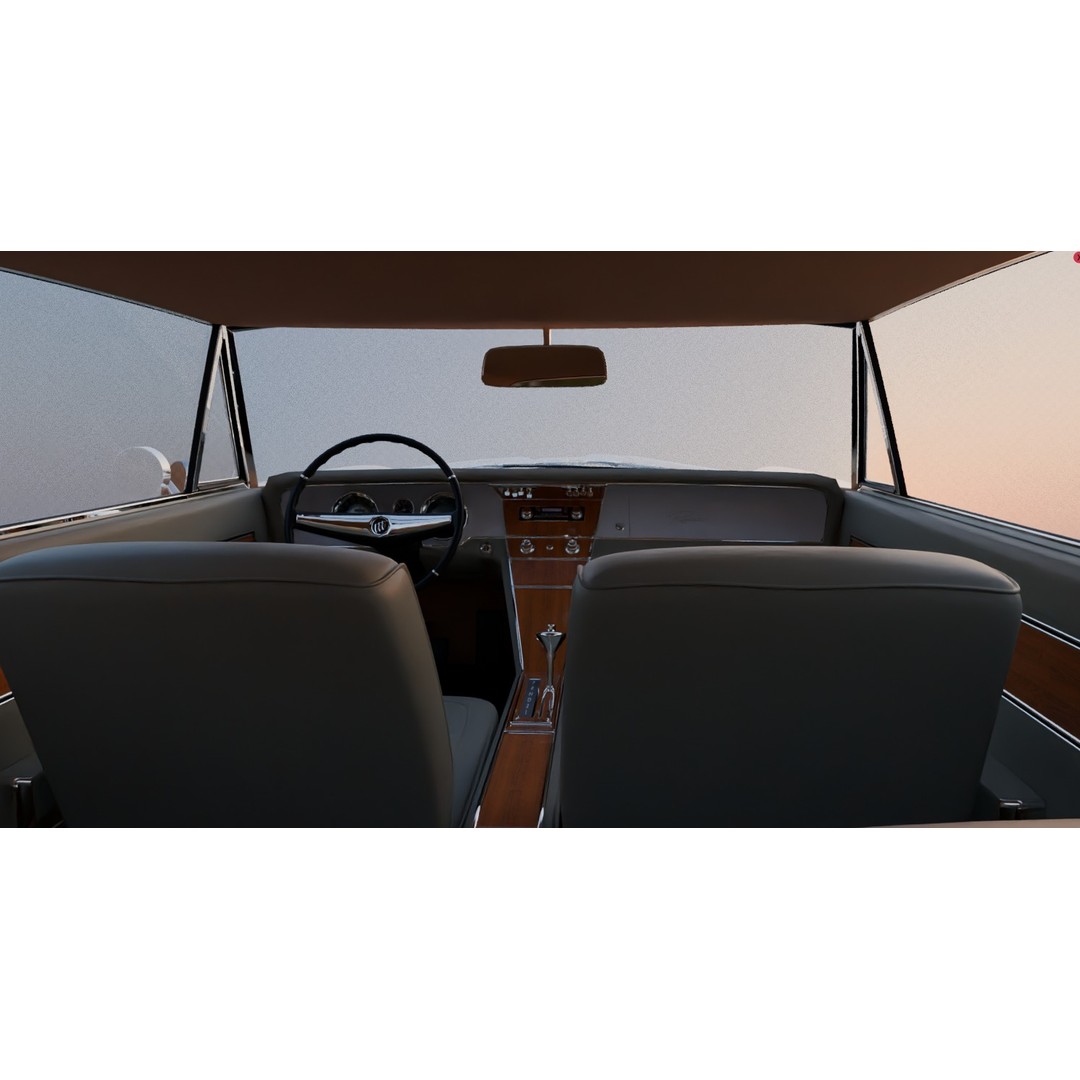 Buick Rivera 3D Model – High Poly Vintage Car for Animation, FBX, OBJ - View 10