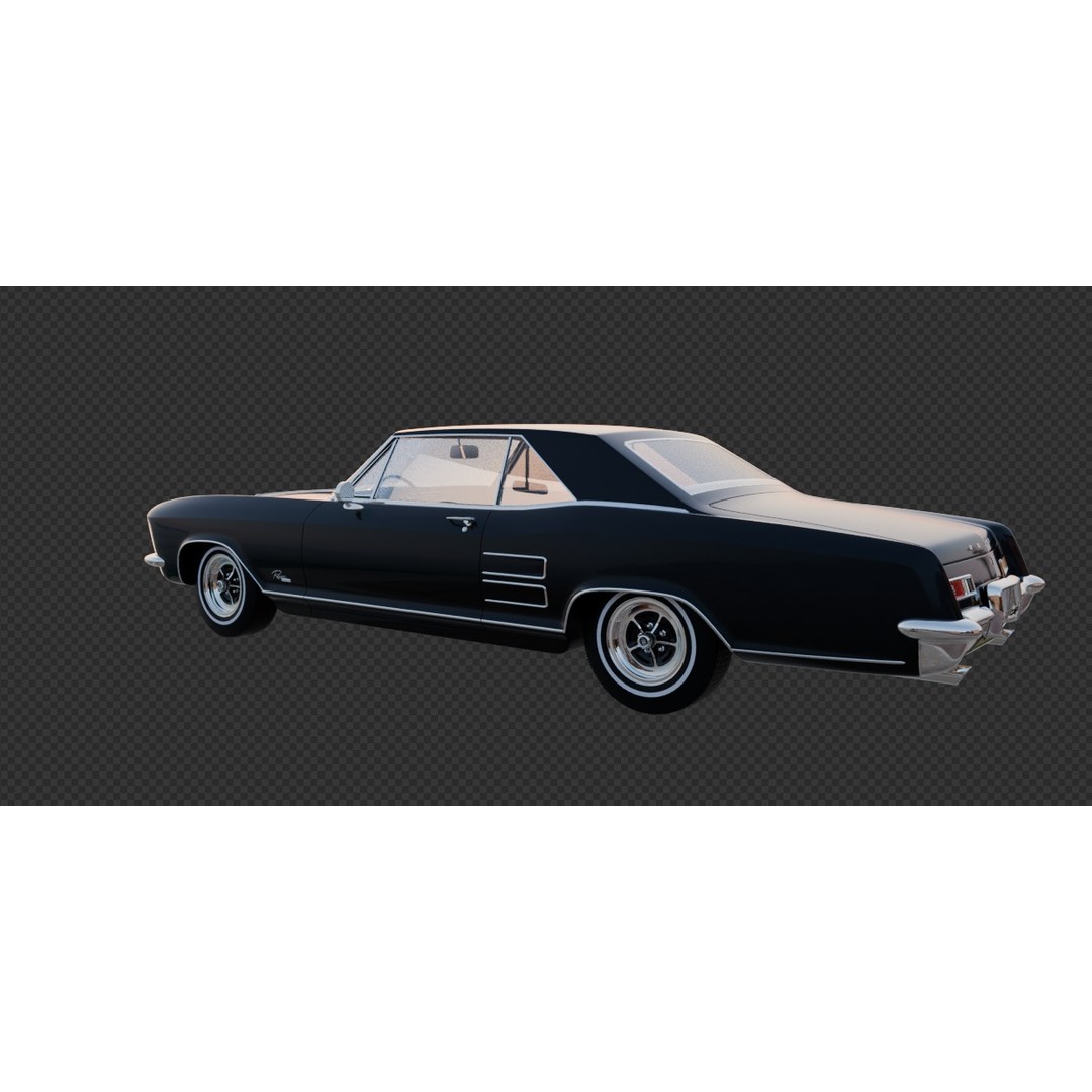 Buick Rivera 3D Model – High Poly Vintage Car for Animation, FBX, OBJ - View 5