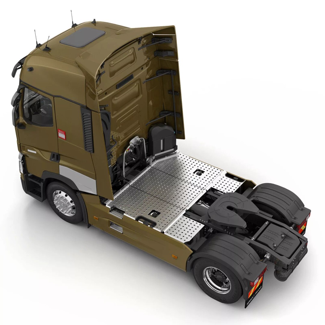 Renault T Container 3D Model – Realistic Truck Asset, FBX/OBJ Formats - View 15