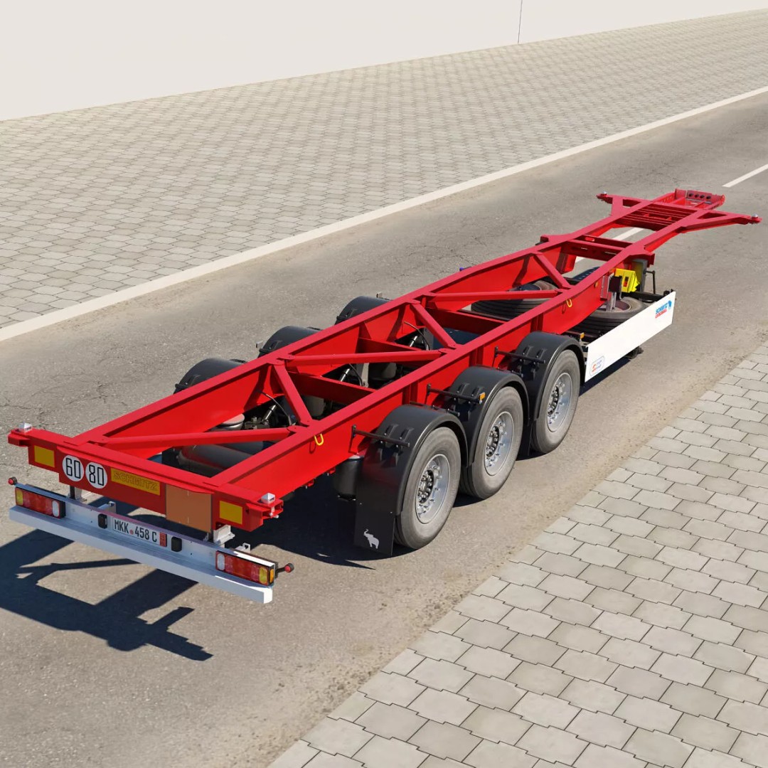 Renault T Container 3D Model – Realistic Truck Asset, FBX/OBJ Formats - View 18