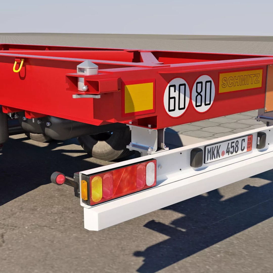 Renault T Container 3D Model – Realistic Truck Asset, FBX/OBJ Formats - View 19